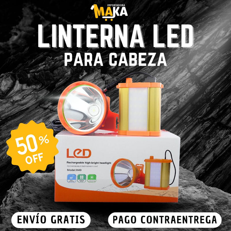 Linterna led de cabeza